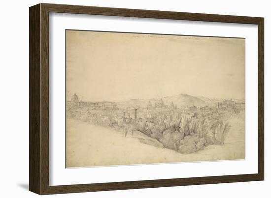 View from the Sabine Hills over Tivoli in Campania with the Gorge of the Anio on the Right-Joachim Faber-Framed Giclee Print