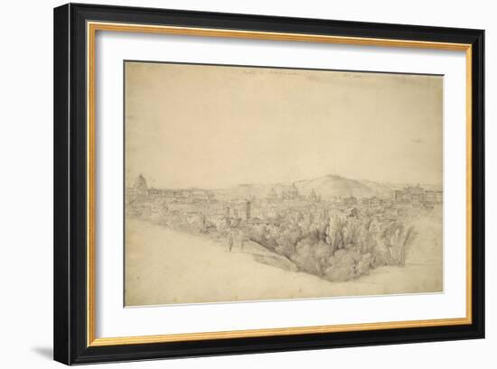 View from the Sabine Hills over Tivoli in Campania with the Gorge of the Anio on the Right-Joachim Faber-Framed Giclee Print