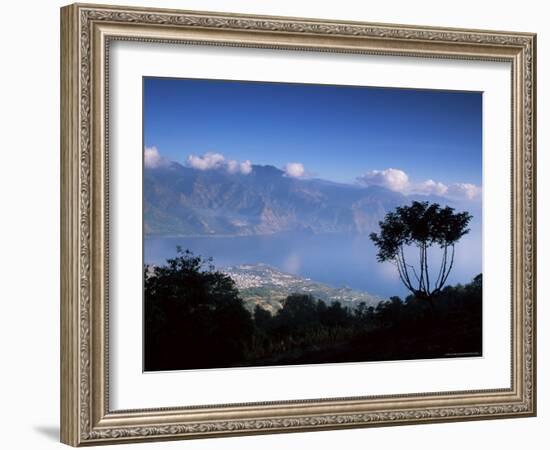 View from the San Pedro Volcano of San Pedro and Lago Atitlan (Lake Atitlan), Guatemala-Aaron McCoy-Framed Photographic Print