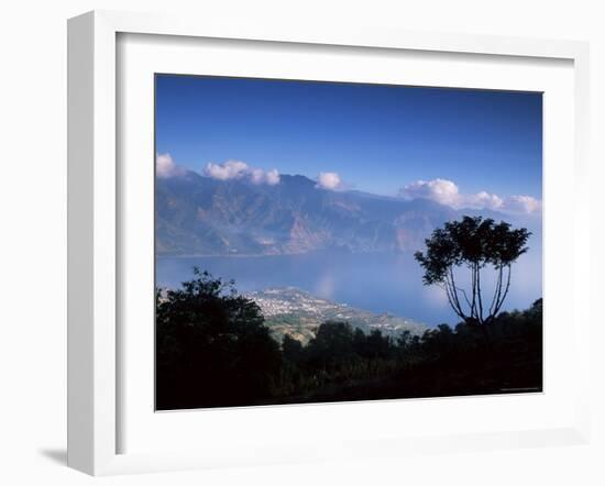 View from the San Pedro Volcano of San Pedro and Lago Atitlan (Lake Atitlan), Guatemala-Aaron McCoy-Framed Photographic Print