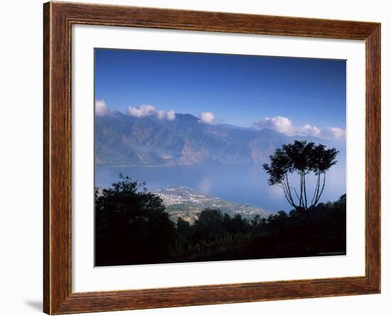 View from the San Pedro Volcano of San Pedro and Lago Atitlan (Lake Atitlan), Guatemala-Aaron McCoy-Framed Photographic Print