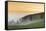 view from the Schauinsland over the Rhine plain at fog, Black Forest, Baden-Wurttemberg, Germany-Markus Lange-Framed Stretched Canvas