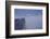 view from the Schrammsteinaussicht, Elbe Sandstone Mountains, fog, summit, Falkenstein, Rathmannsdo-Uwe Steffens-Framed Photographic Print