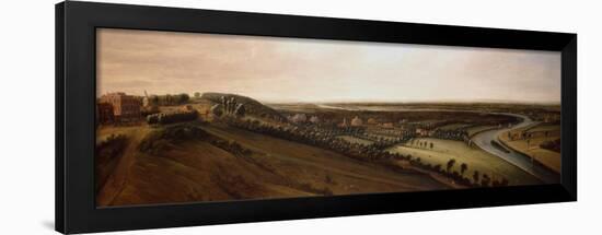 View from the side of Richmond Hill towards the Earl of Rochesters New Park-Leonard Knyff-Framed Giclee Print