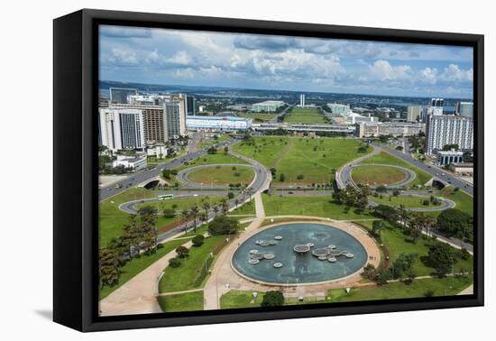 View from the Television Tower over Brasilia, Brazil, South America-Michael Runkel-Framed Premier Image Canvas