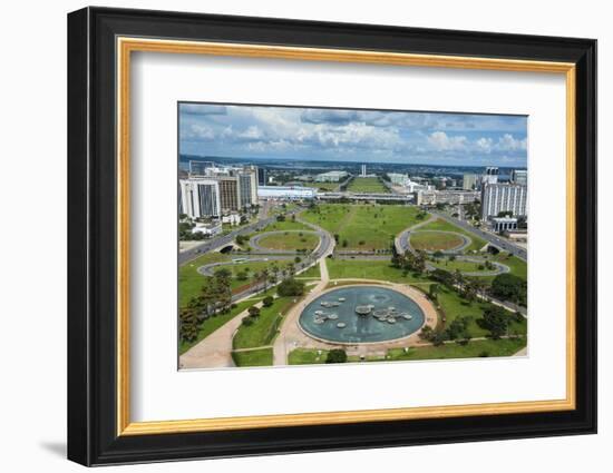 View from the Television Tower over Brasilia, Brazil, South America-Michael Runkel-Framed Photographic Print