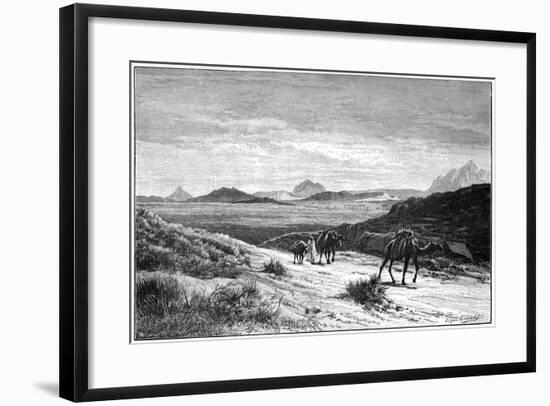 View from the Tellat Pass, Tunisia, C1890-Eugene-Alexis Giradet-Framed Giclee Print