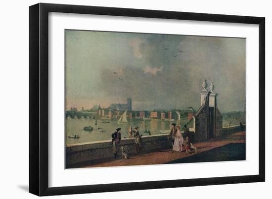 'View from the Terrace of Old Somerset House', c1770-Paul Sandby-Framed Giclee Print