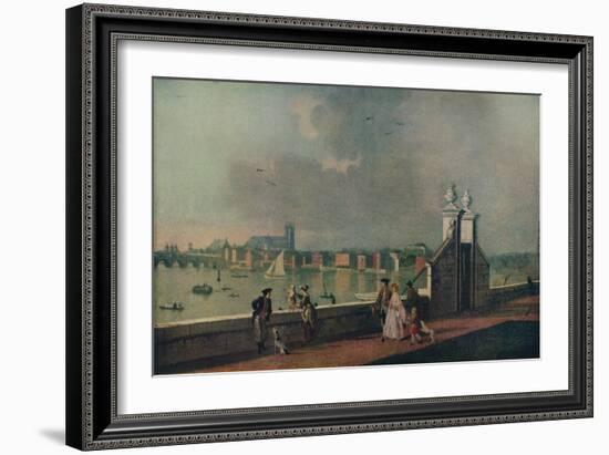 'View from the Terrace of Old Somerset House', c1770-Paul Sandby-Framed Giclee Print