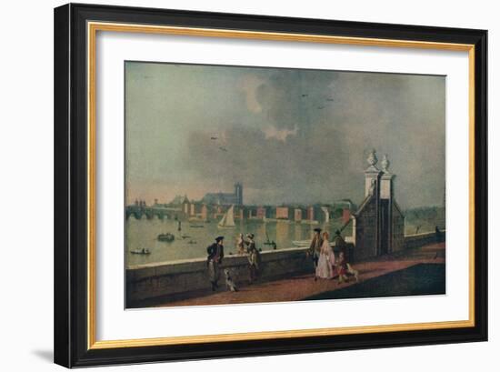 'View from the Terrace of Old Somerset House', c1770-Paul Sandby-Framed Giclee Print