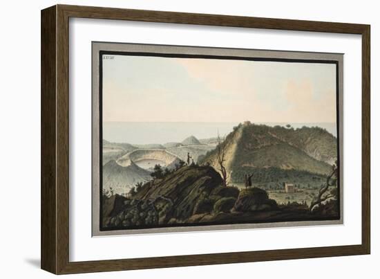 View from the Top of Monte Gauro or Barbaro into its Crater-Pietro Fabris-Framed Giclee Print