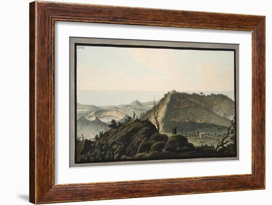 View from the Top of Monte Gauro or Barbaro into its Crater-Pietro Fabris-Framed Giclee Print