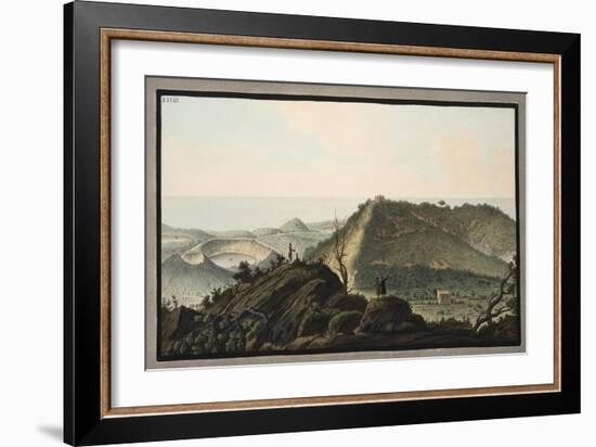 View from the Top of Monte Gauro or Barbaro into its Crater-Pietro Fabris-Framed Giclee Print