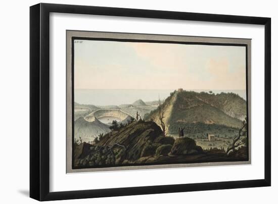 View from the Top of Monte Gauro or Barbaro into its Crater-Pietro Fabris-Framed Giclee Print