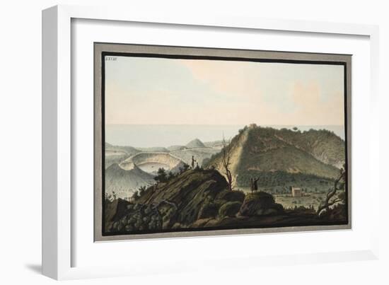 View from the Top of Monte Gauro or Barbaro into its Crater-Pietro Fabris-Framed Giclee Print