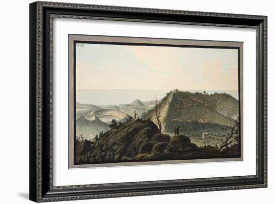 View from the Top of Monte Gauro or Barbaro into its Crater-Pietro Fabris-Framed Giclee Print