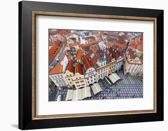 View from the Top of Old Town Hall in Prague, Czech Republic-Chuck Haney-Framed Photographic Print