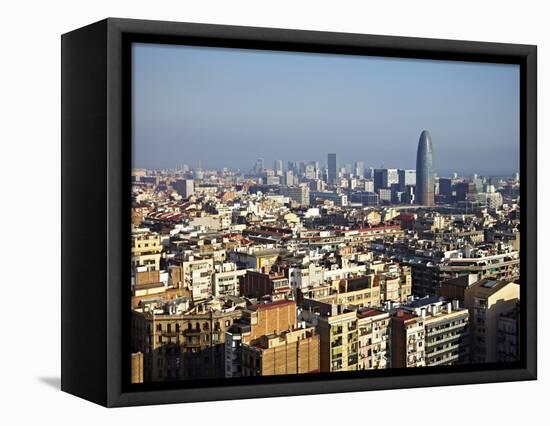 View From the Top of the Sagrada Familia, Barcelona, Catalonia, Spain, Europe-Mark Mawson-Framed Premier Image Canvas