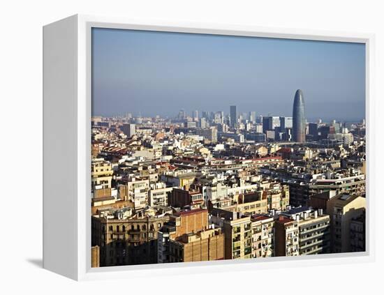 View From the Top of the Sagrada Familia, Barcelona, Catalonia, Spain, Europe-Mark Mawson-Framed Premier Image Canvas