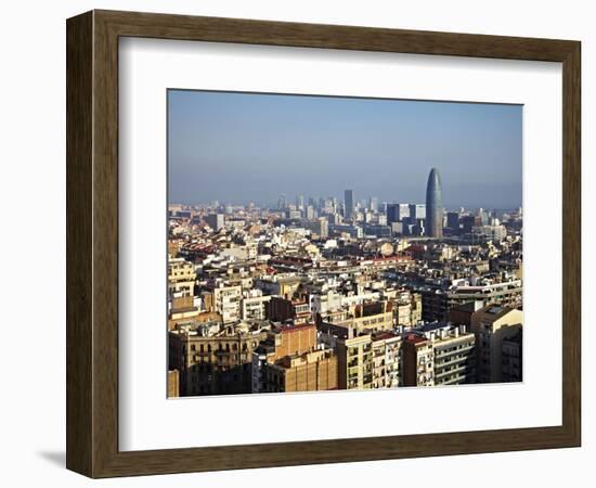 View From the Top of the Sagrada Familia, Barcelona, Catalonia, Spain, Europe-Mark Mawson-Framed Photographic Print