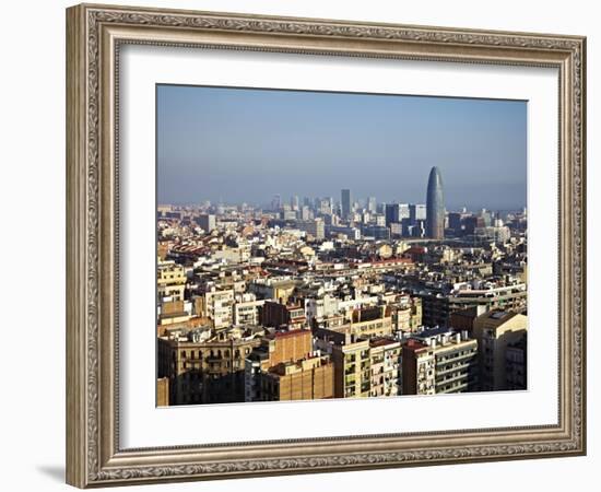 View From the Top of the Sagrada Familia, Barcelona, Catalonia, Spain, Europe-Mark Mawson-Framed Photographic Print