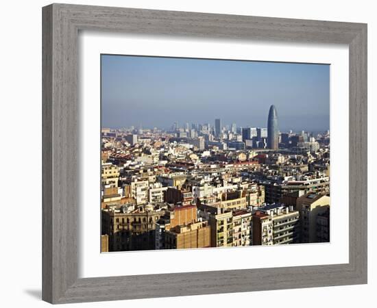 View From the Top of the Sagrada Familia, Barcelona, Catalonia, Spain, Europe-Mark Mawson-Framed Photographic Print