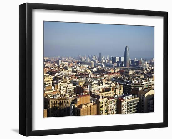 View From the Top of the Sagrada Familia, Barcelona, Catalonia, Spain, Europe-Mark Mawson-Framed Photographic Print