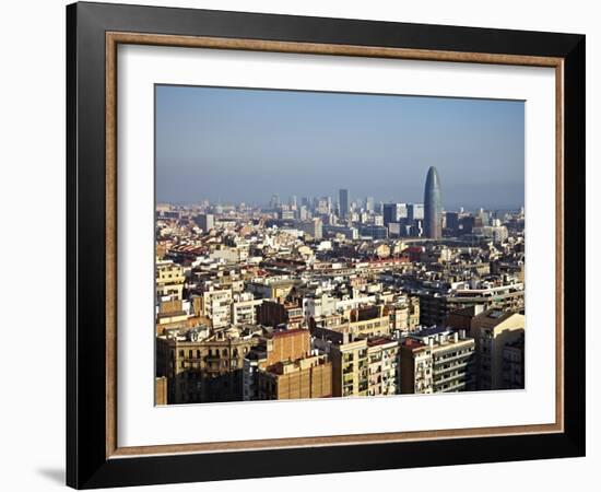 View From the Top of the Sagrada Familia, Barcelona, Catalonia, Spain, Europe-Mark Mawson-Framed Photographic Print