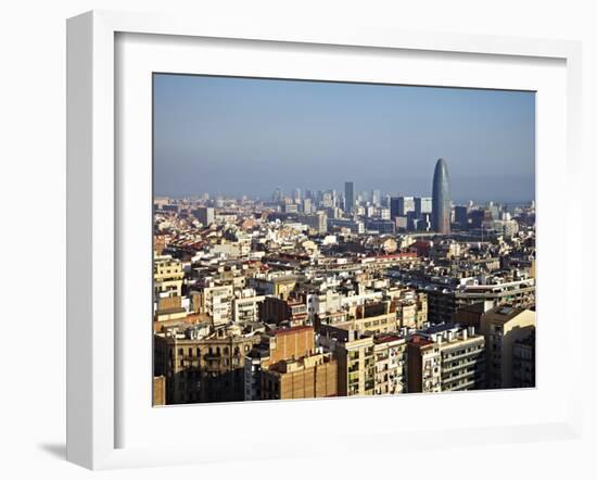 View From the Top of the Sagrada Familia, Barcelona, Catalonia, Spain, Europe-Mark Mawson-Framed Photographic Print