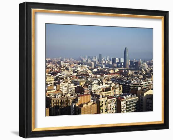 View From the Top of the Sagrada Familia, Barcelona, Catalonia, Spain, Europe-Mark Mawson-Framed Photographic Print