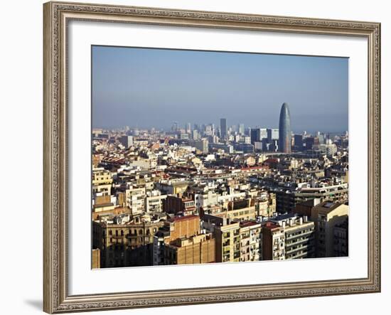 View From the Top of the Sagrada Familia, Barcelona, Catalonia, Spain, Europe-Mark Mawson-Framed Photographic Print