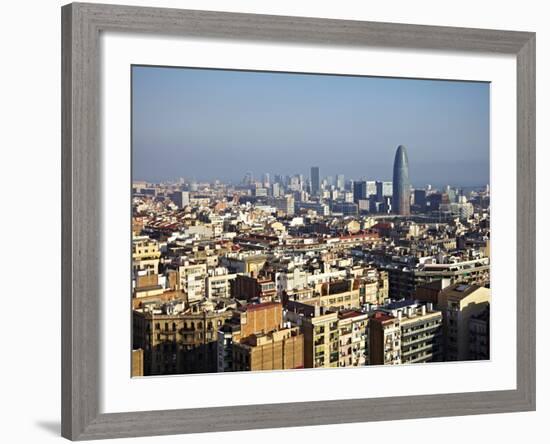 View From the Top of the Sagrada Familia, Barcelona, Catalonia, Spain, Europe-Mark Mawson-Framed Photographic Print