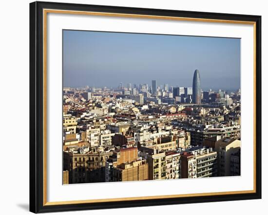 View From the Top of the Sagrada Familia, Barcelona, Catalonia, Spain, Europe-Mark Mawson-Framed Photographic Print