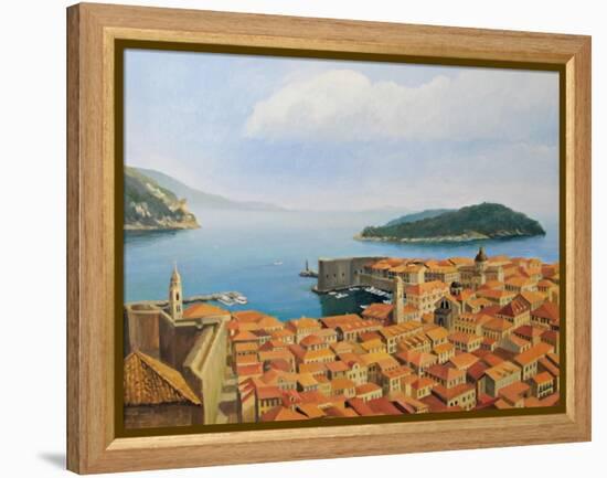 View From The Top Of The World-kirilstanchev-Framed Stretched Canvas