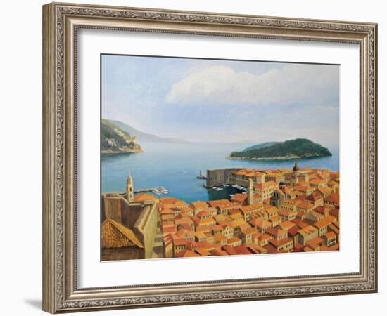 View From The Top Of The World-kirilstanchev-Framed Art Print