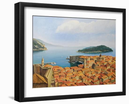 View From The Top Of The World-kirilstanchev-Framed Art Print