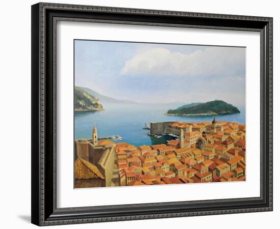 View From The Top Of The World-kirilstanchev-Framed Art Print