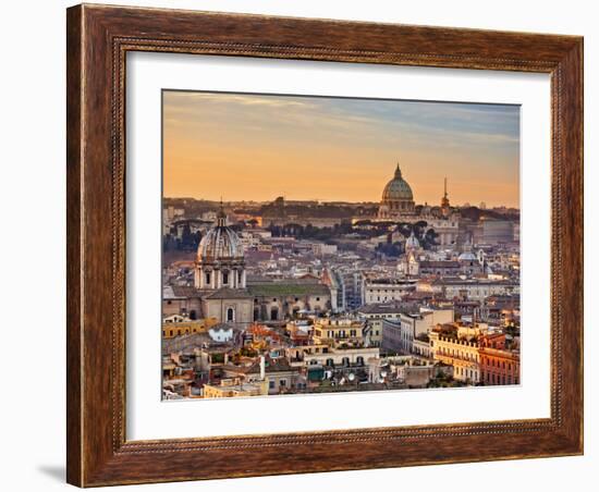 View from the Top of Vittoriano, Rome, Lazio, Italy, Europe-Francesco Iacobelli-Framed Photographic Print