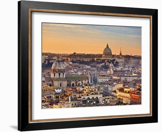 View from the Top of Vittoriano, Rome, Lazio, Italy, Europe-Francesco Iacobelli-Framed Photographic Print