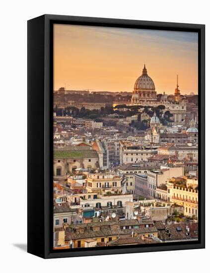View from the Top of Vittoriano, Rome, Lazio, Italy, Europe-Francesco Iacobelli-Framed Premier Image Canvas