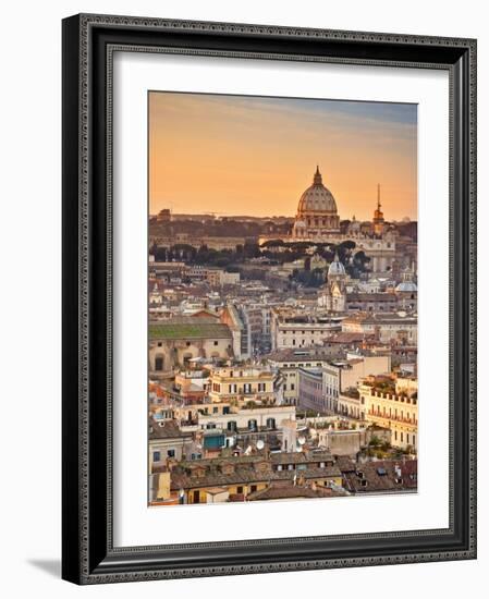 View from the Top of Vittoriano, Rome, Lazio, Italy, Europe-Francesco Iacobelli-Framed Photographic Print