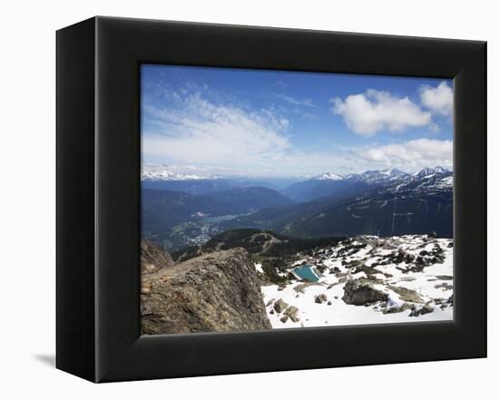 View from the Top of Whistler Mountain, Whistler, British Columbia, Canada, North America-Martin Child-Framed Premier Image Canvas