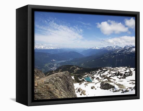 View from the Top of Whistler Mountain, Whistler, British Columbia, Canada, North America-Martin Child-Framed Premier Image Canvas