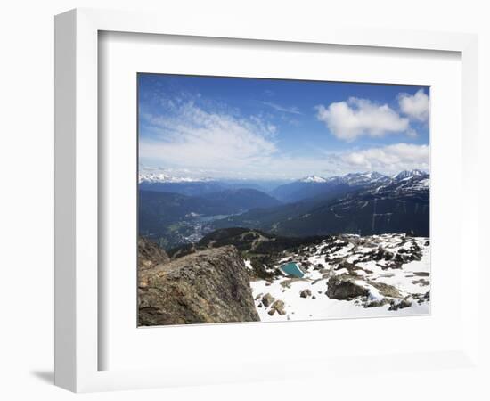 View from the Top of Whistler Mountain, Whistler, British Columbia, Canada, North America-Martin Child-Framed Photographic Print