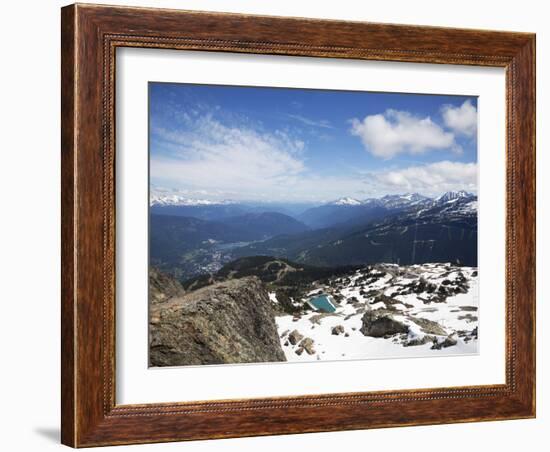 View from the Top of Whistler Mountain, Whistler, British Columbia, Canada, North America-Martin Child-Framed Photographic Print