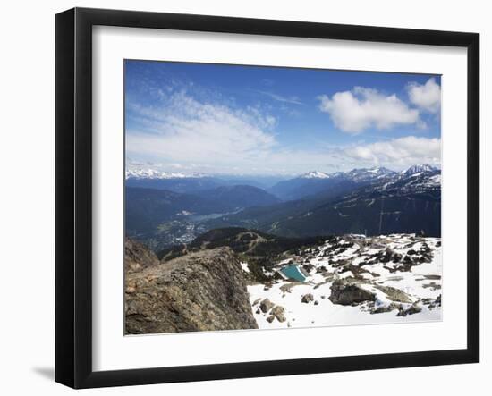 View from the Top of Whistler Mountain, Whistler, British Columbia, Canada, North America-Martin Child-Framed Photographic Print