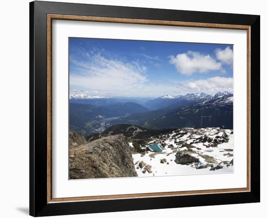 View from the Top of Whistler Mountain, Whistler, British Columbia, Canada, North America-Martin Child-Framed Photographic Print