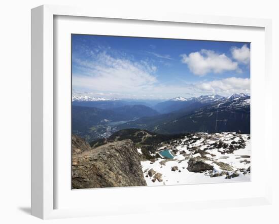 View from the Top of Whistler Mountain, Whistler, British Columbia, Canada, North America-Martin Child-Framed Photographic Print