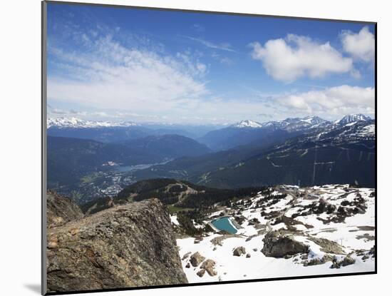 View from the Top of Whistler Mountain, Whistler, British Columbia, Canada, North America-Martin Child-Mounted Photographic Print