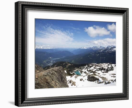 View from the Top of Whistler Mountain, Whistler, British Columbia, Canada, North America-Martin Child-Framed Photographic Print